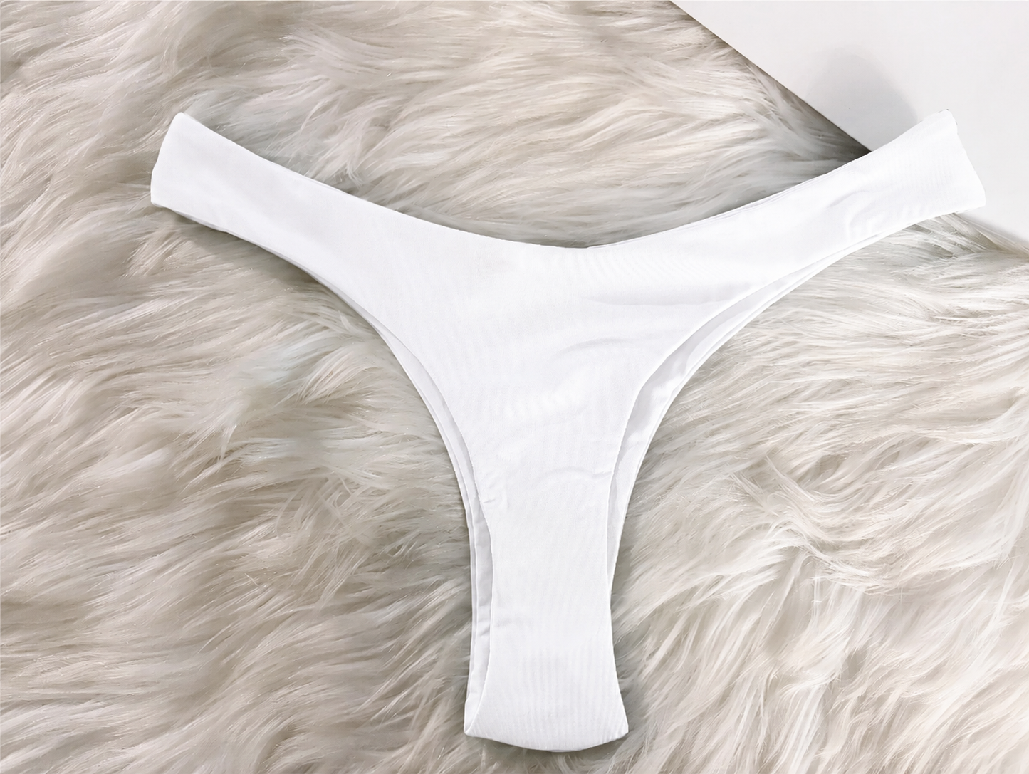 Handmade White Olivia Bikini Top | Custom Color Bikini | Tie Neck Bikini | Women’s Swimwear
