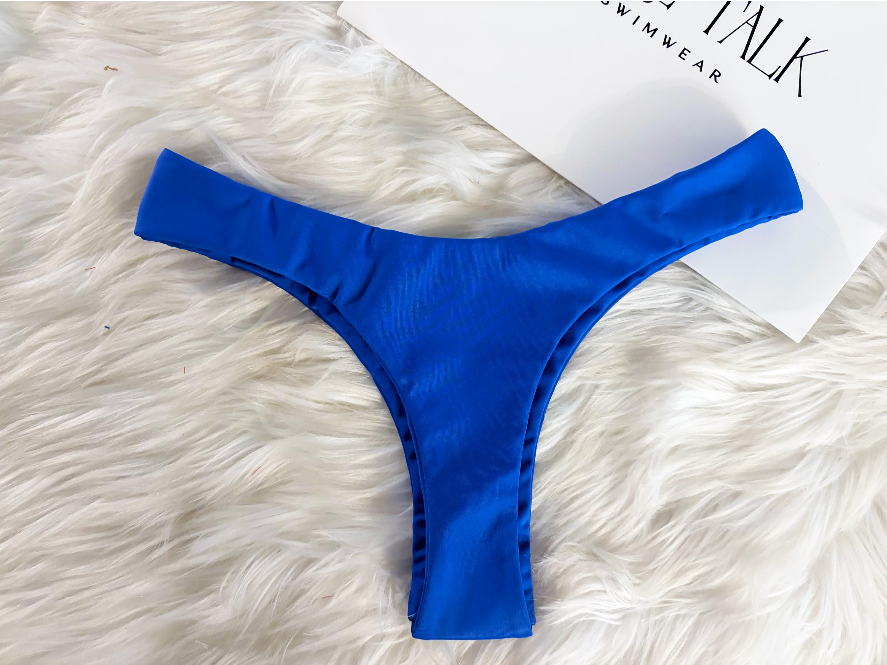 Handmade Olivia Bikini Bottom | Custom Color Bikini | Tie Neck Bikini | Thong Swimsuit | Women’s Swimwear