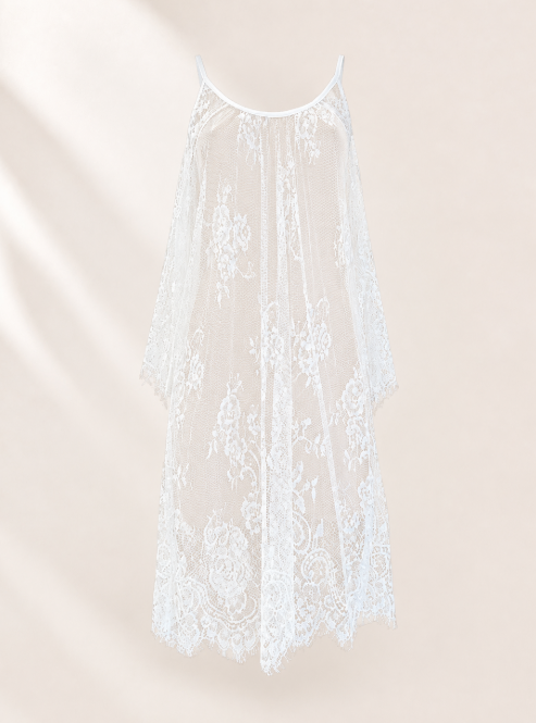 Floral Lace Cold Shoulder Cover Up | Sheer Beach Dress | Lace Swim Cover Up | Bikini Cover Up | Resort Wear