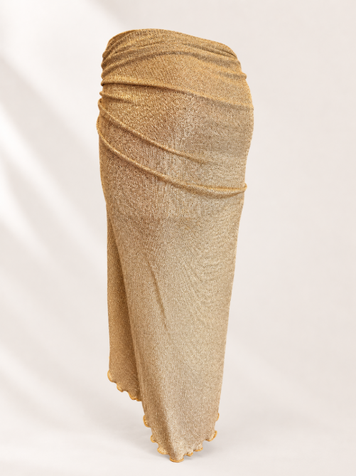 Handmade Sandy Long Wrap | Shimmer Maxi Beach Wrap | Tie Side Bikini Cover Up | Resort Wear